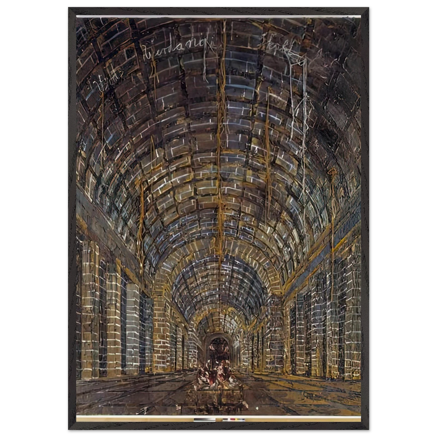 URD VERDANDI SKULD THE NORNS 1983 - Anselm Kiefer 70x100 cm / 28x40 inches Framed Art Print – Black Wooden Frame
