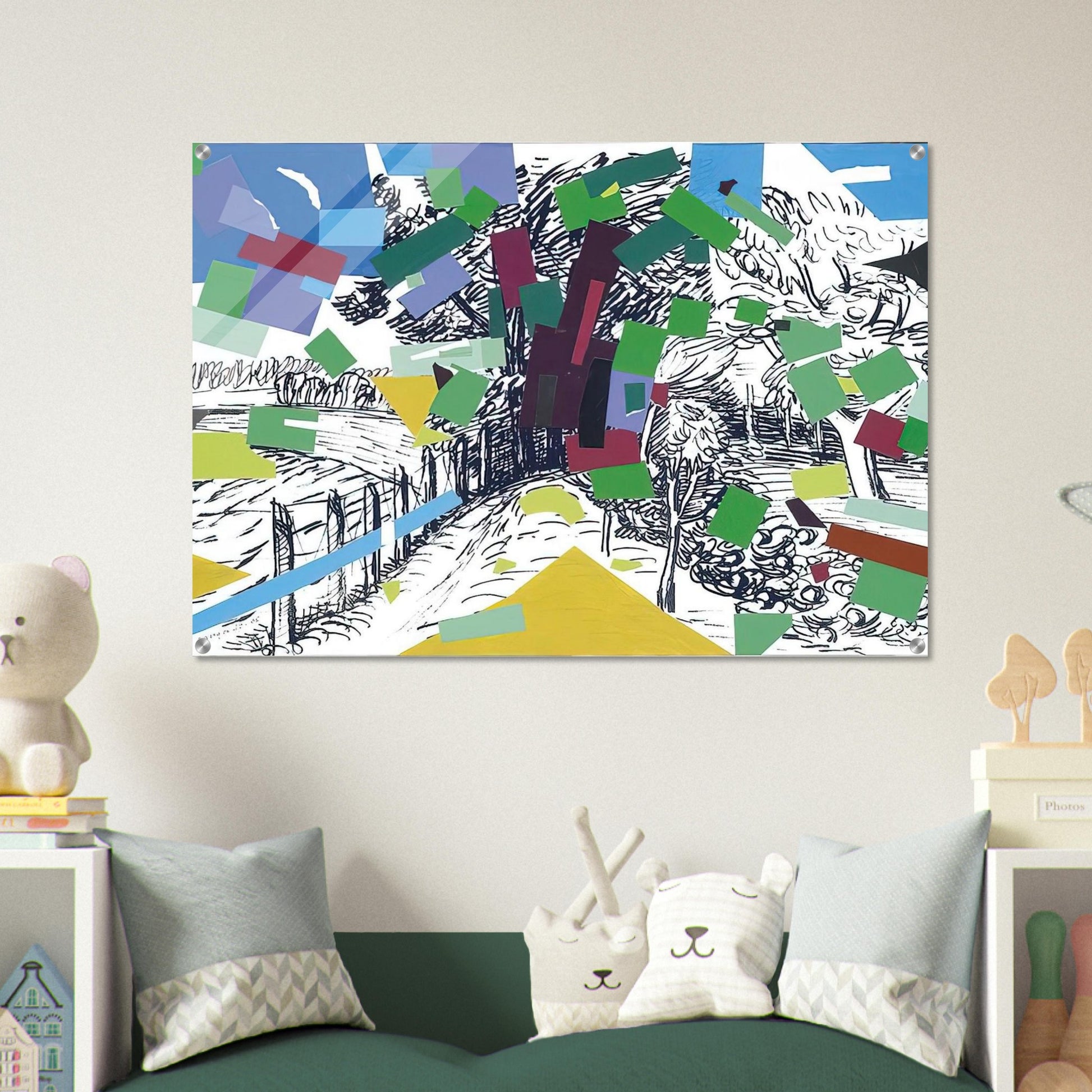 Polish Landscape - 2006 - Wojciech Fangor Acrylic Print - 70x100 cm / 28x40″ inches