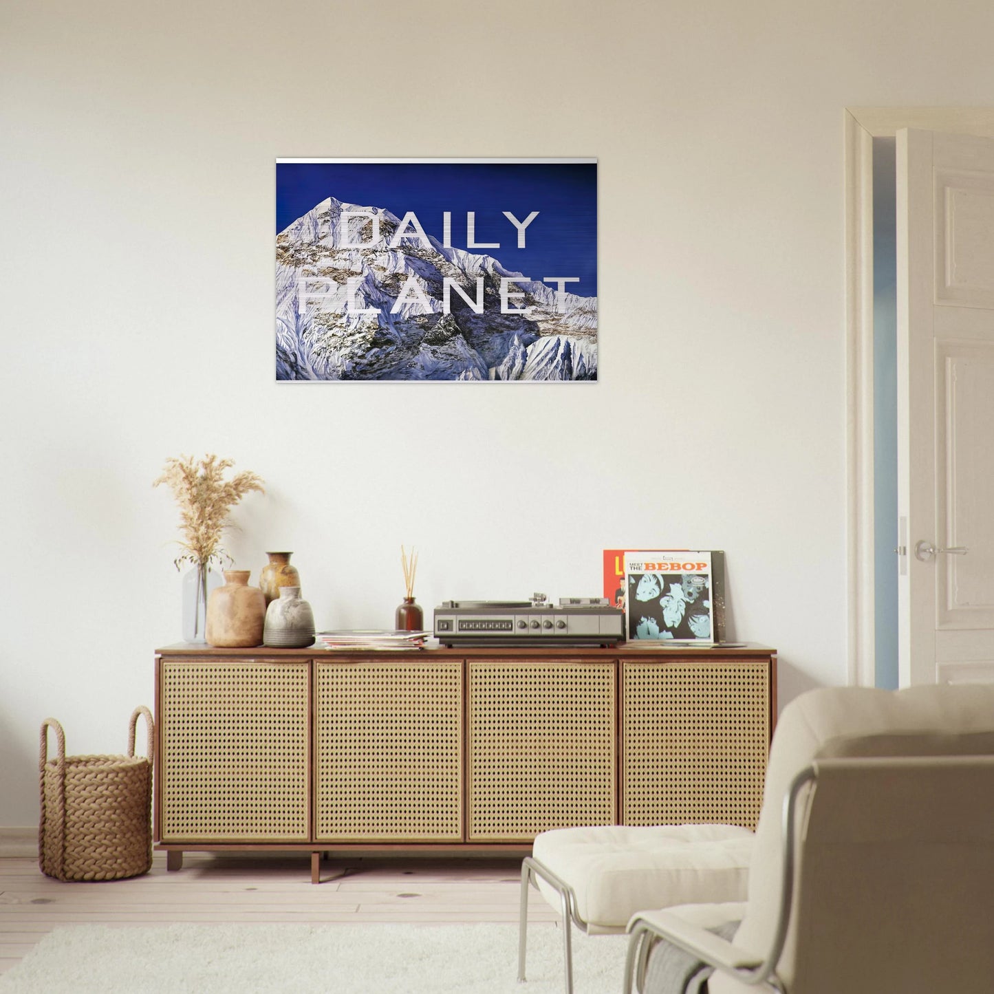 DAILY PLANET 2003 - Edward Ruscha Brushed Aluminum Print - 70x100 cm / 28x40 inches | Edward Ruscha Aluminum Print | Edward Ruscha Prints