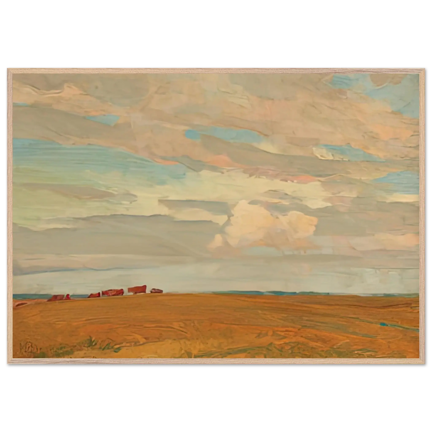 Maynard Dixon - PRAIRIE SAND HILL CAMP MAY 1921 1921 Wall art - 70x100 cm / 28x40 Inches - Premium Wooden Framed Poster With Fine Art Paper - Wood frame