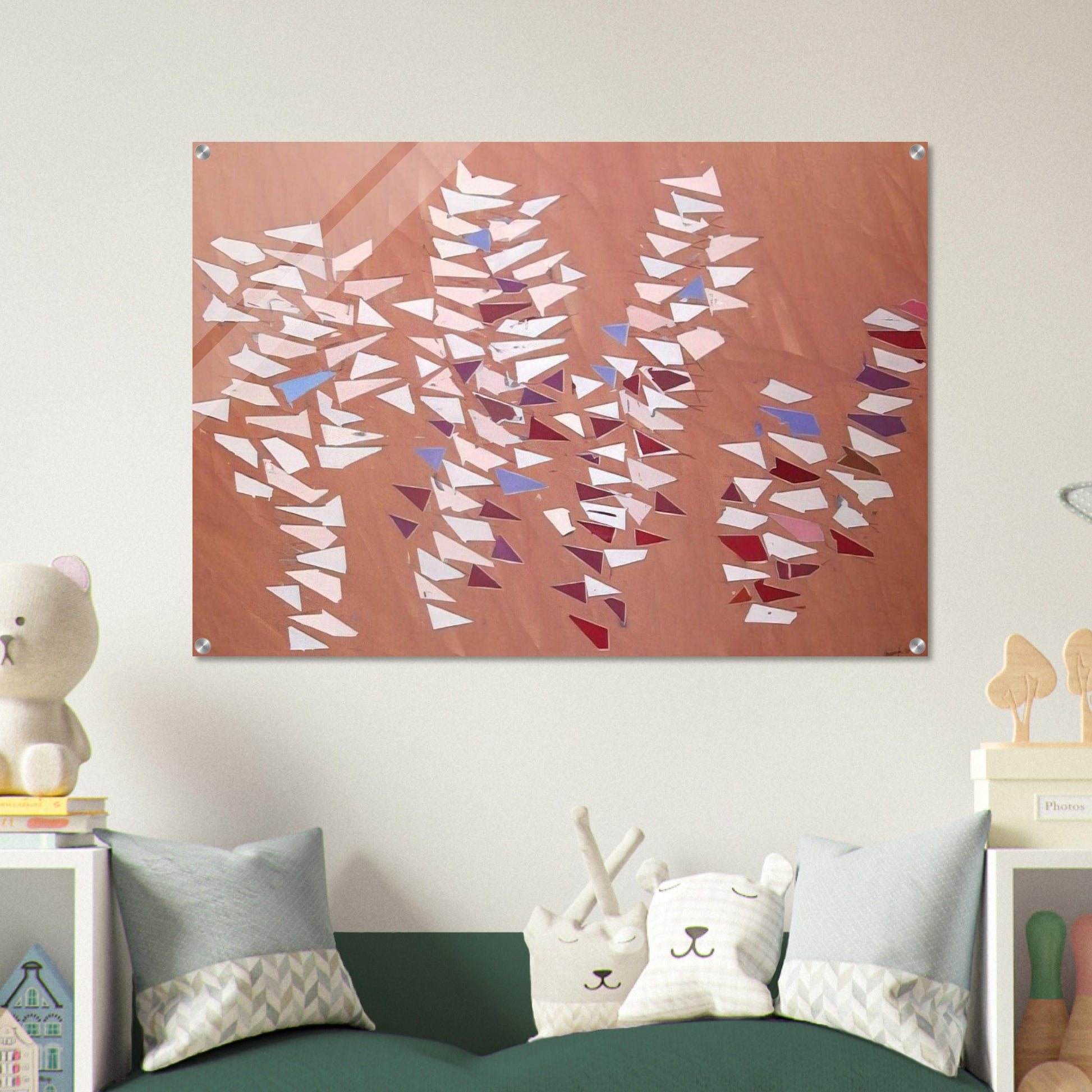 On Gray Pink - 1988 - Robert Goodnough Acrylic Print - 70x100 cm / 28x40″ inches
