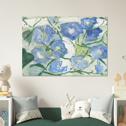 Morning Glories - 1984 - Jennifer Bartlett Acrylic Print - 70x100 cm / 28x40″ inches