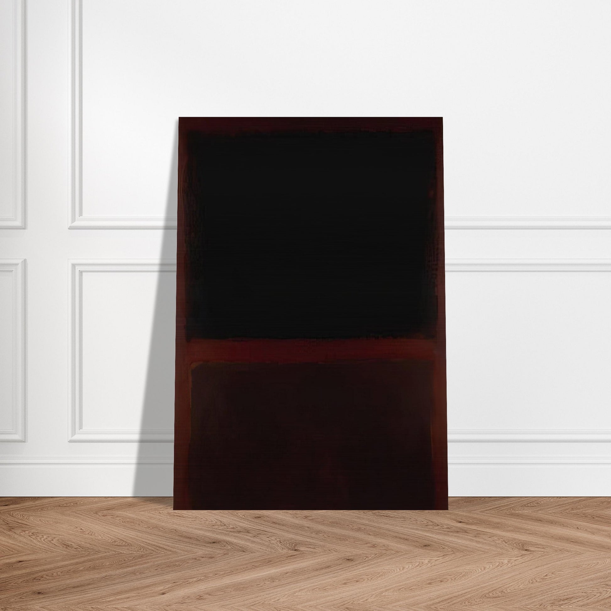 Black on Dark Sienna on Purple - 1960 - Mark Rothko Brushed Aluminum Print - 70x100 cm / 28x40 inches | Mark Rothko Aluminum Print | Mark Rothko Prints