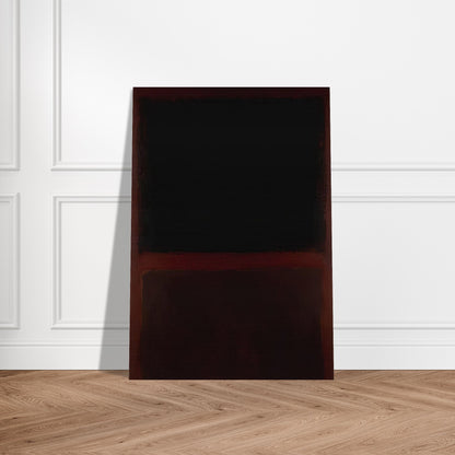 Black on Dark Sienna on Purple - 1960 - Mark Rothko Brushed Aluminum Print - 70x100 cm / 28x40 inches | Mark Rothko Aluminum Print | Mark Rothko Prints