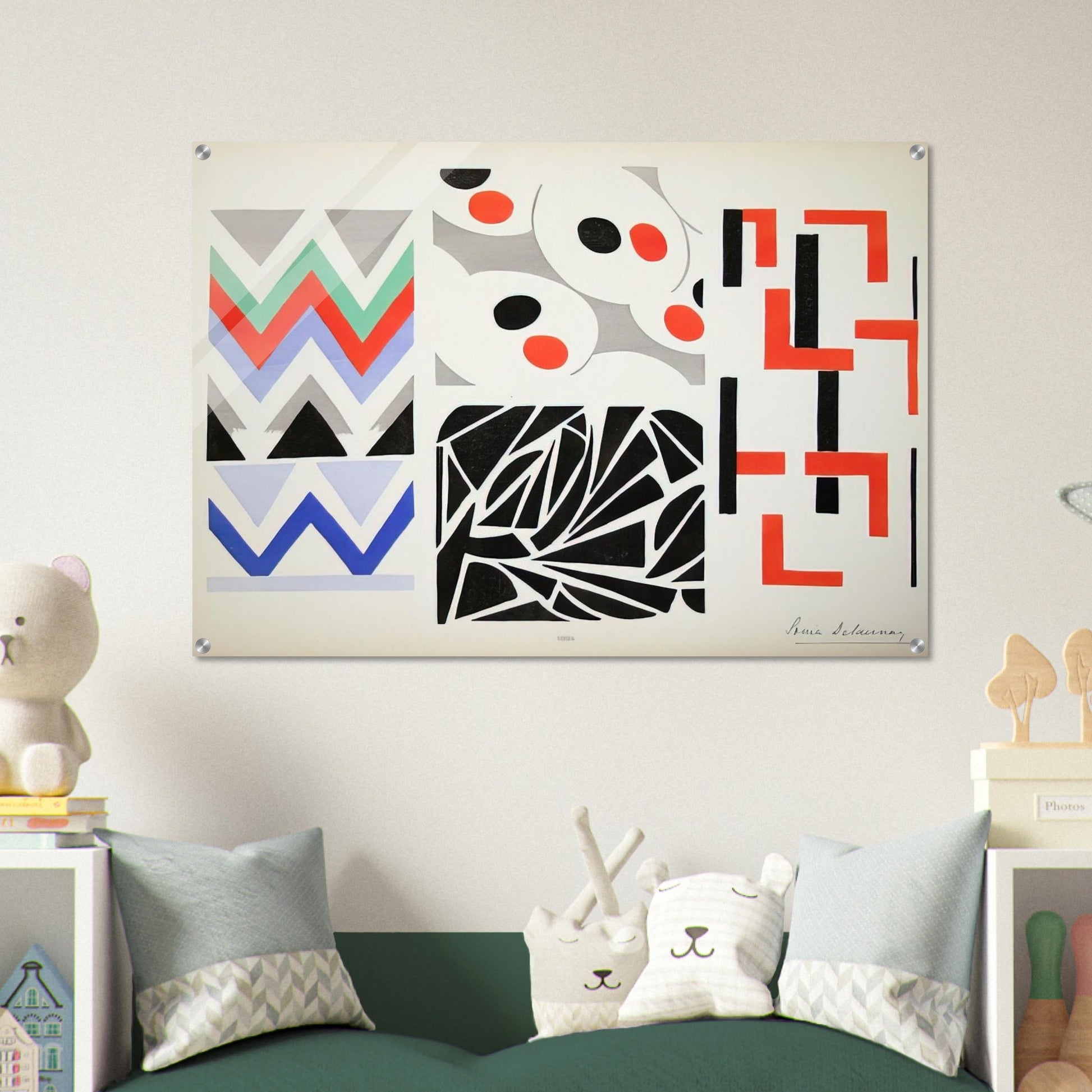 HER PAINTINGS HER OBJECTS - Sonia Delaunay Acrylic Print - 70x100 cm / 28x40″ inches
