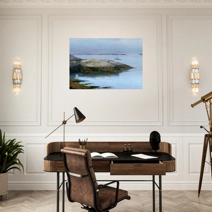 Isles of Shoals, Appledore - Childe Hassam Brushed Aluminum Print - 70x100 cm / 28x40 inches | Childe Hassam Aluminum Print | Childe Hassam Prints