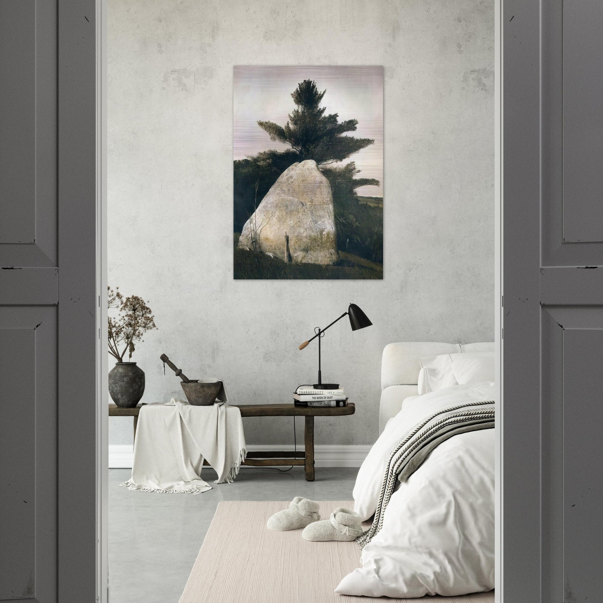 PENNSYLVANIA LANDSCAPE - Andrew Wyeth Brushed Aluminum Print - 70x100 cm / 28x40 inches | Andrew Wyeth Aluminum Print | Andrew Wyeth Prints