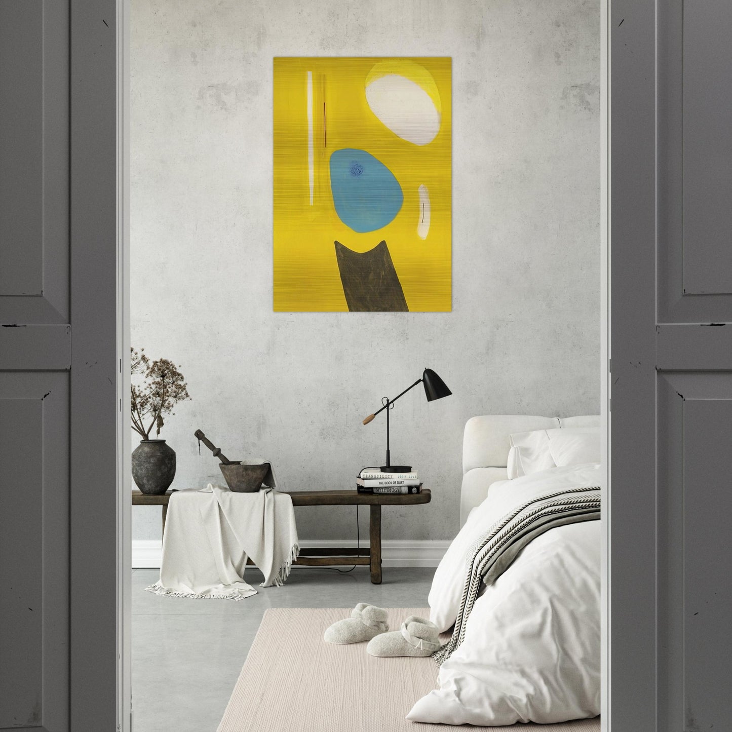 Three Rocks - 1949 - John Ferren Brushed Aluminum Print - 70x100 cm / 28x40 inches | John Ferren Aluminum Print | John Ferren Prints