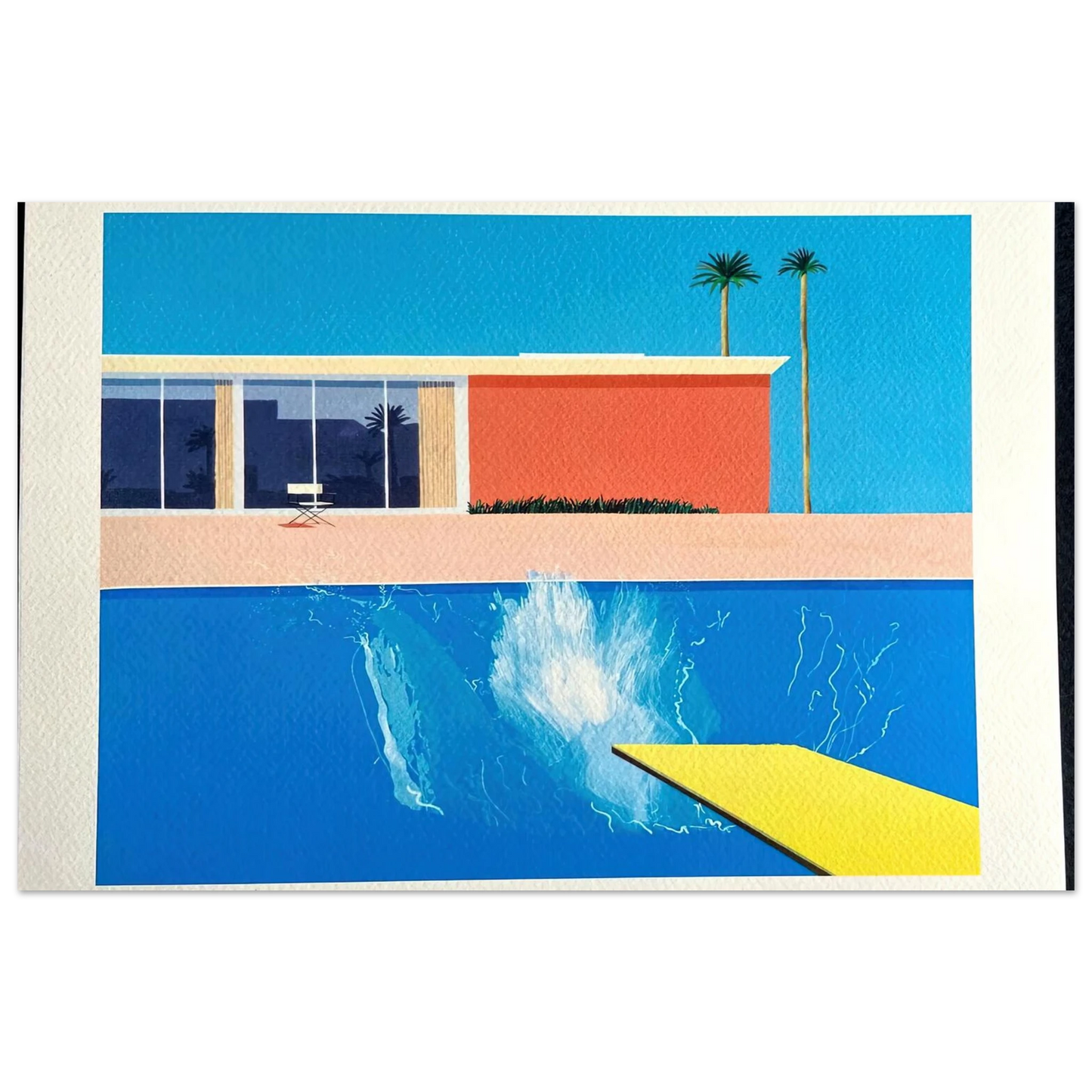 David Hockney - David Hockney Wall art - 70x100 cm / 28x40 inches - Premium Wooden Framed Poster With Fine Art Paper-canvas - Black frame