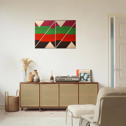 Scissors Jack - 1974 - Larry Zox Brushed Aluminum Print - 70x100 cm / 28x40 inches | Larry Zox Aluminum Print | Larry Zox Prints