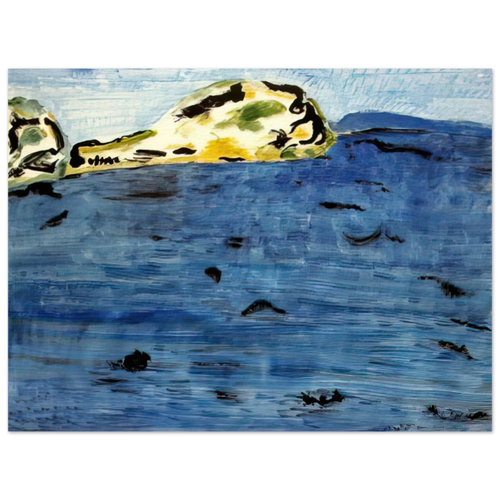 Milton Avery - Blue Bay and Dunes - 1961  75x100 cm / 30x40inches Fine Art Poster