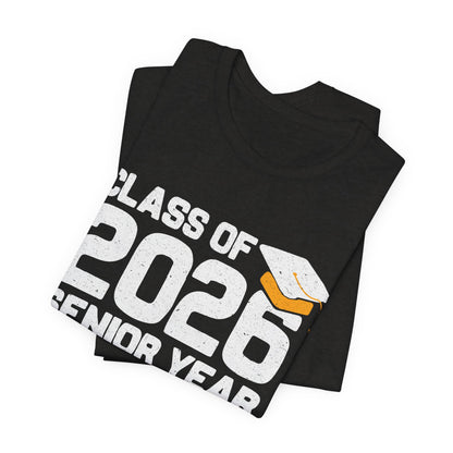 T-shirt de l'année de terminale 2026, T-shirt de graduation, Cadeau de graduation unisexe, Vêtements pour lycéens en terminale, T-shirt pour étudiants en route vers le collège