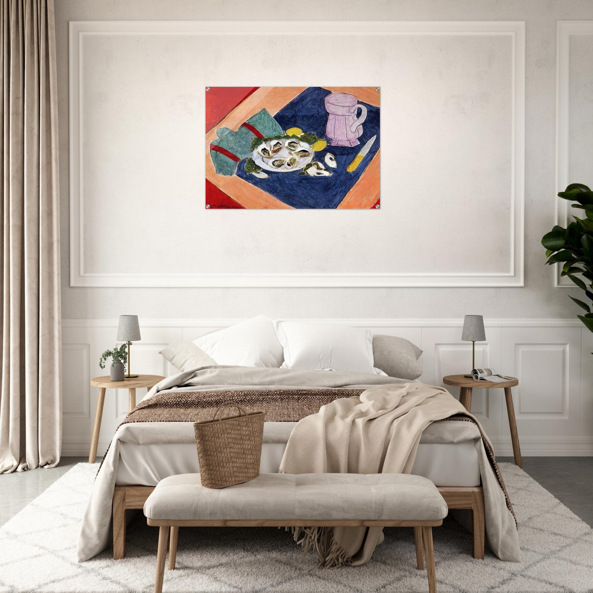 STILL LIFE WITH OYSTERS 1940 - Henri Matisse Acrylic Print - 70x100 cm / 28x40″ inches | Henri Matisse Wall Art | Henri Matisse Prints