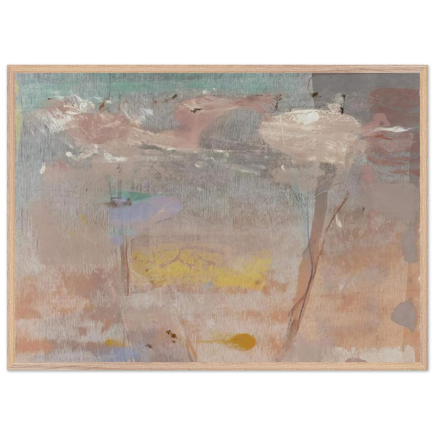 Helen Frankenthaler - Monotype I - 1981 Wall art - 15x20 cm / 6x8 inches - Fine Art Poster-canvas - -