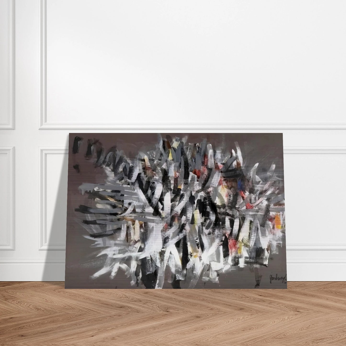 Figure II - 2002 - Robert Goodnough Brushed Aluminum Print - 70x100 cm / 28x40 inches | Robert Goodnough Aluminum Print | Robert Goodnough Prints