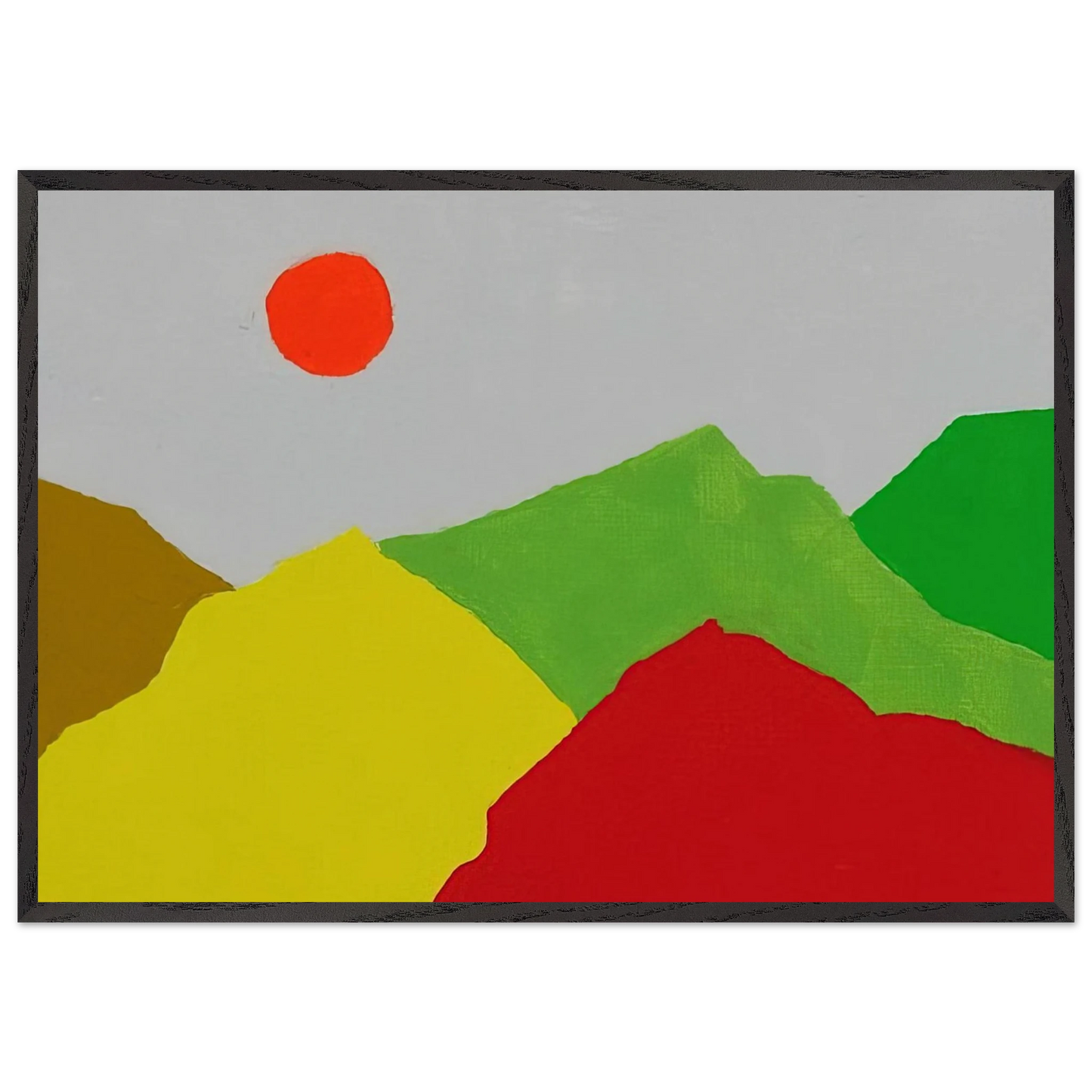 Untitled - 2013 - Etel Adnan 70x100 cm / 28x40 inches Framed Art Print – Black Wooden Frame