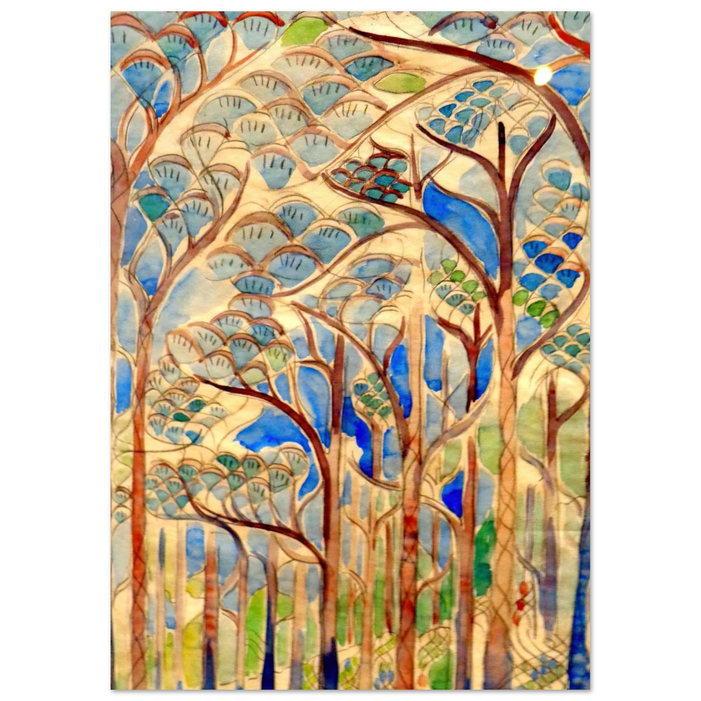 Walter Inglis Anderson - Walter Anderson Wall art - 15x20 cm / 6x8 inches - Premium Wooden Framed Poster With Fine Art Paper-canvas - White frame