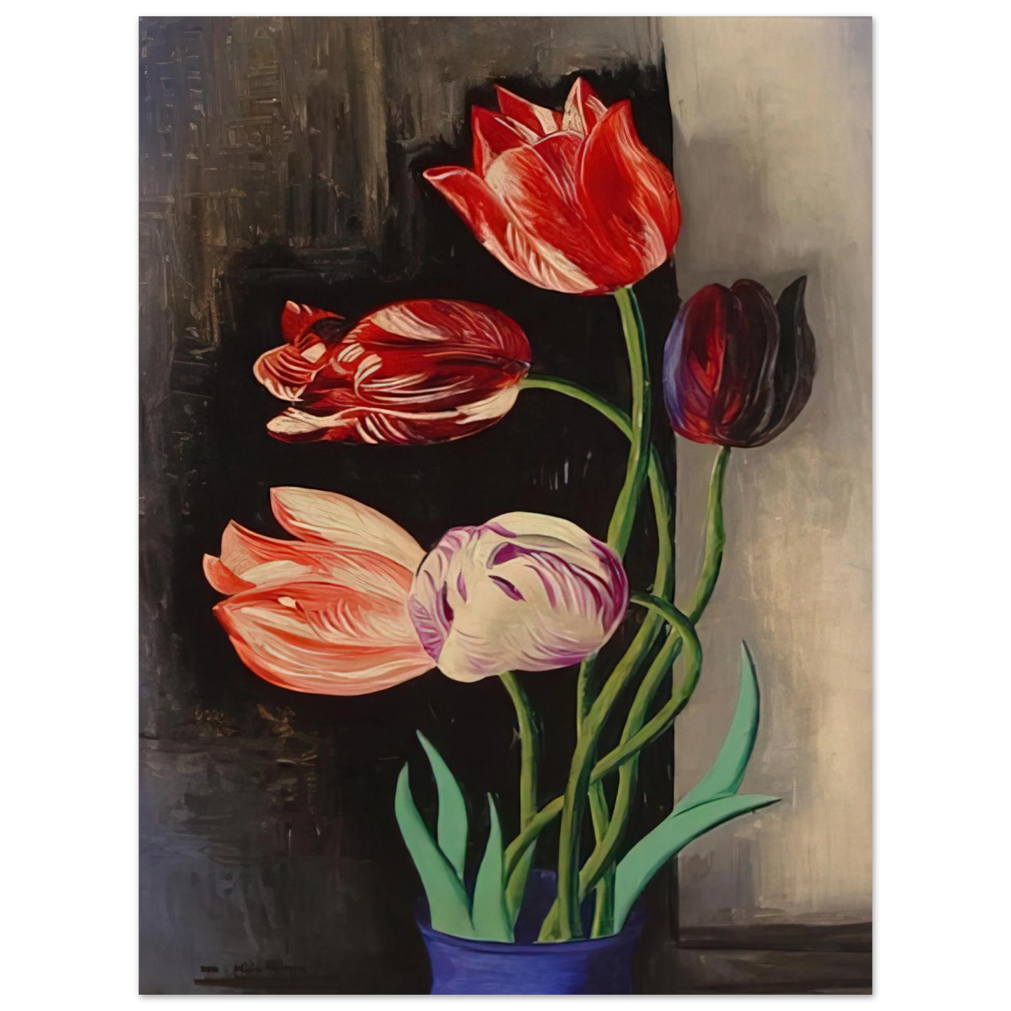 Moise Kisling - TULIPS  75x100 cm / 30x40inches Fine Art Poster