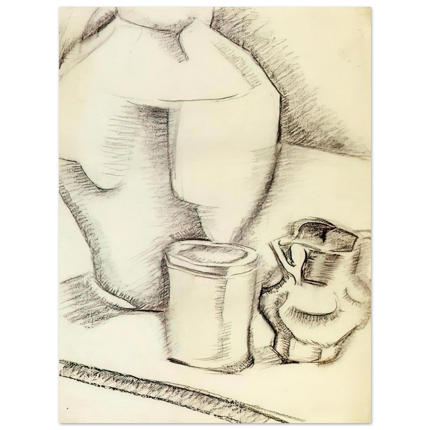 Juan Gris - STILL LIFE WITH GOBLET  75x100 cm / 30x40inches Fine Art Poster