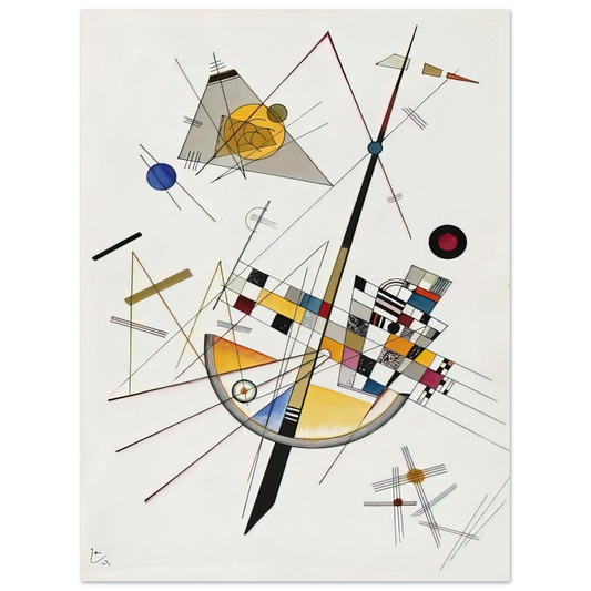 Wassily Kandinsky - DELICATE TENSION NO 85 1923  75x100 cm / 30x40inches Fine Art Poster