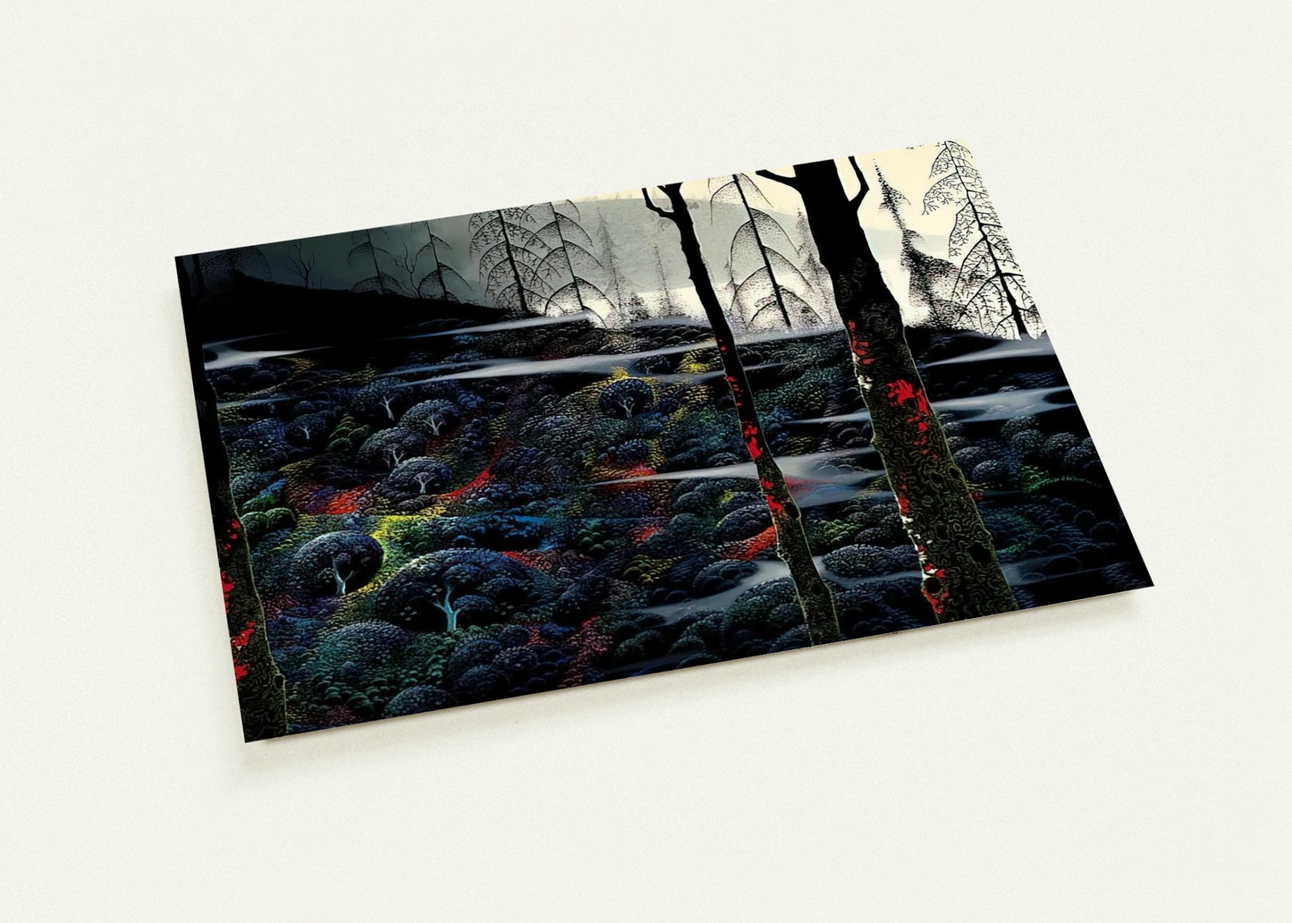 Dawn's First Light By Eyvind Earle Pack of 10 Post Cards | Eyvind Earle Post Cards | A6 (10.5 x 14.8 cm) - 4.1 x 5.8 inches