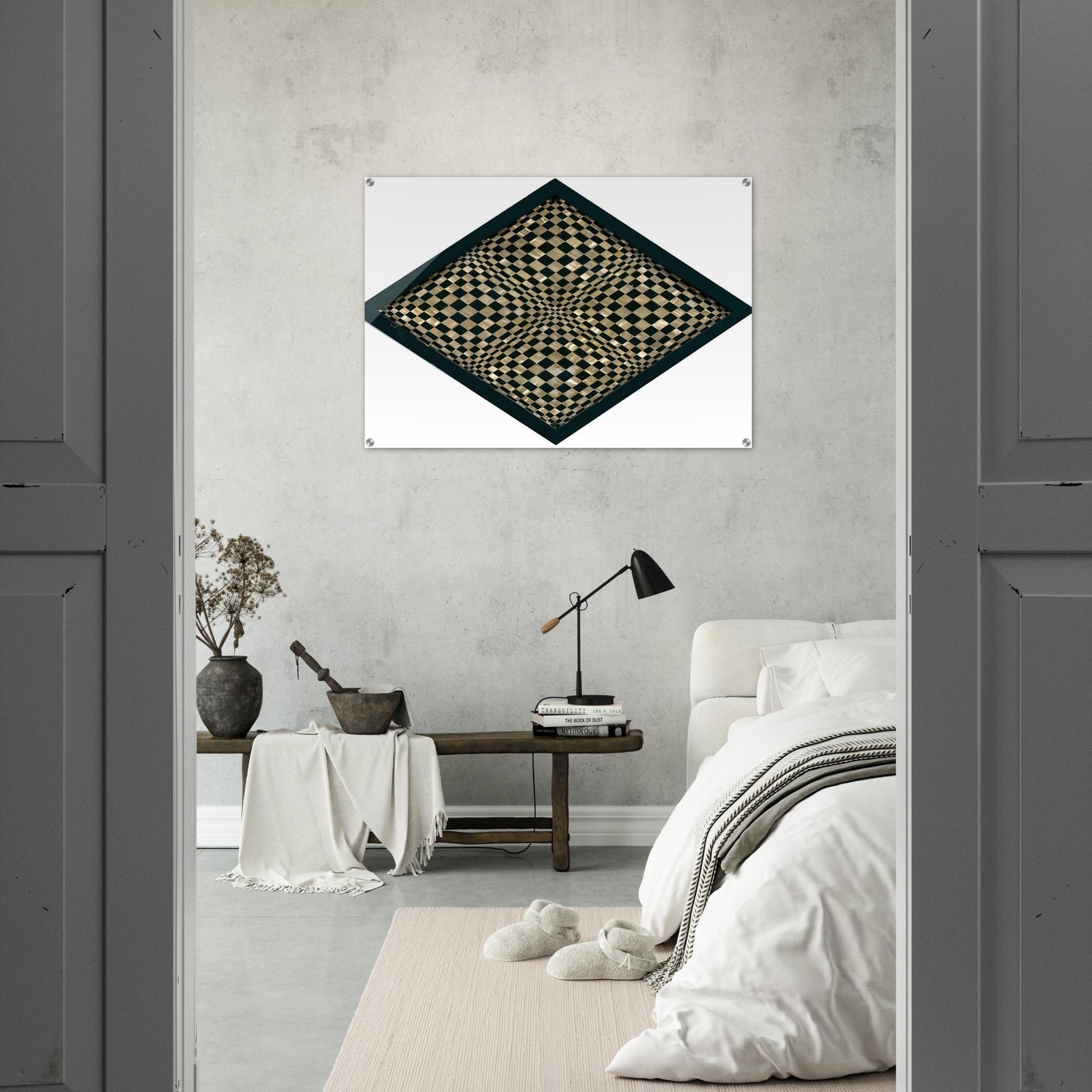 Oggetto ottico dynamico - Op Art - Dadamaino Acrylic Print - 70x100 cm / 28x40″ inches