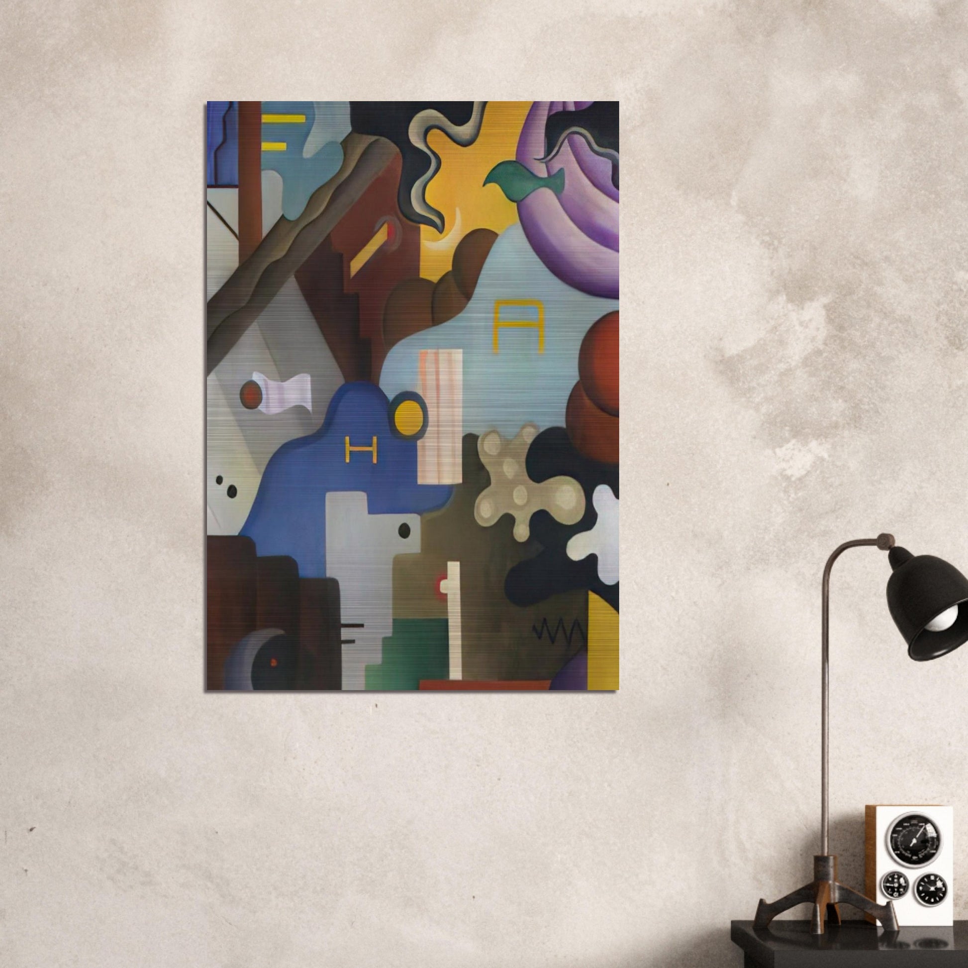 Composizione futurista - Abstract Art, Dada - Julius Evola Brushed Aluminum Print - 70x100 cm / 28x40 inches | Julius Evola Aluminum Print | Julius Evola Prints