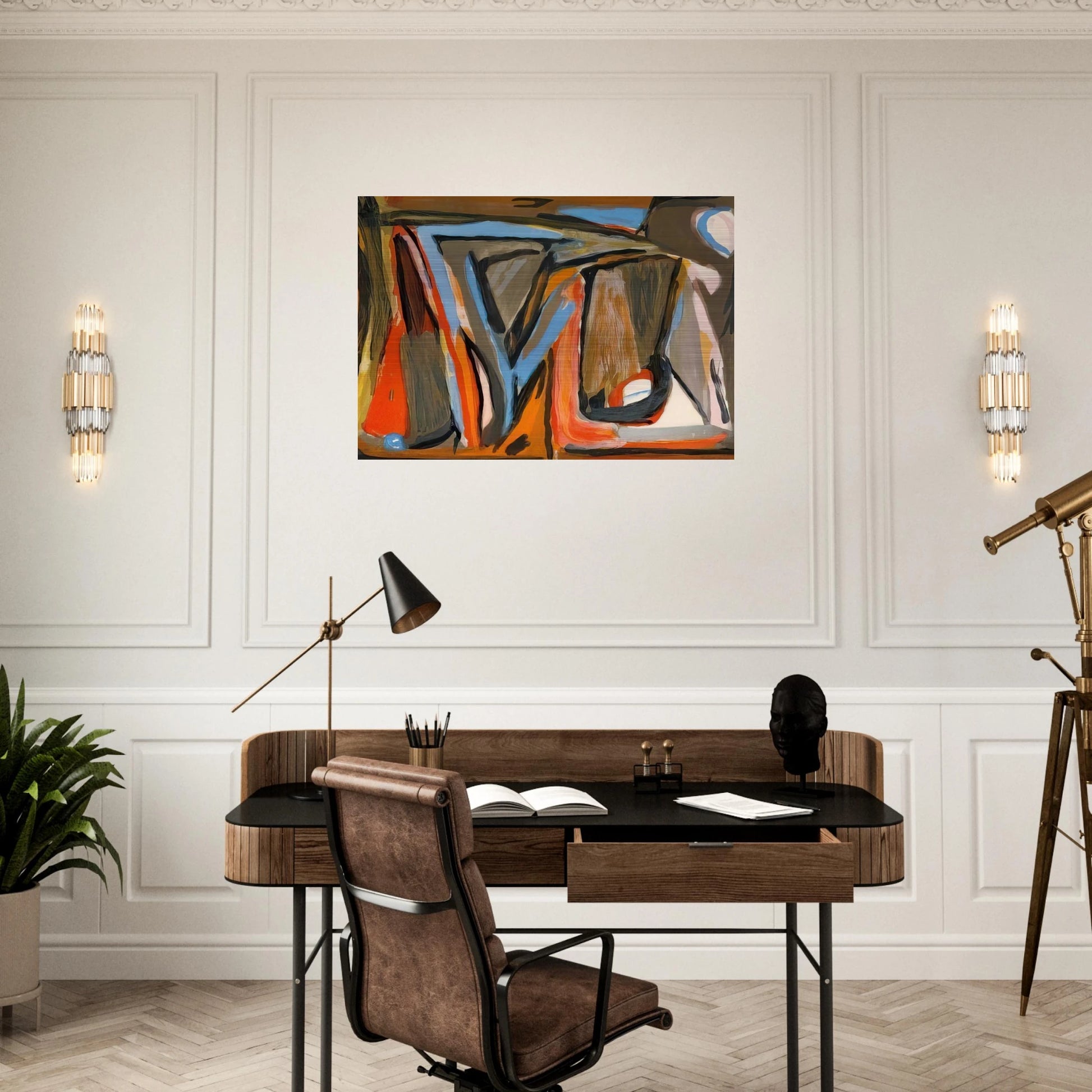 Le tout - 1978 - Bram van Velde Brushed Aluminum Print - 70x100 cm / 28x40 inches | Bram van Velde Aluminum Print | Bram van Velde Prints