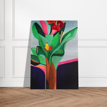 Flores - 1971 - Aldemir Martins Brushed Aluminum Print - 70x100 cm / 28x40 inches | Aldemir Martins Aluminum Print | Aldemir Martins Prints