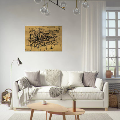 UNTITLED 3 - Philip Guston Brushed Aluminum Print - 70x100 cm / 28x40 inches | Philip Guston Aluminum Print | Philip Guston Prints
