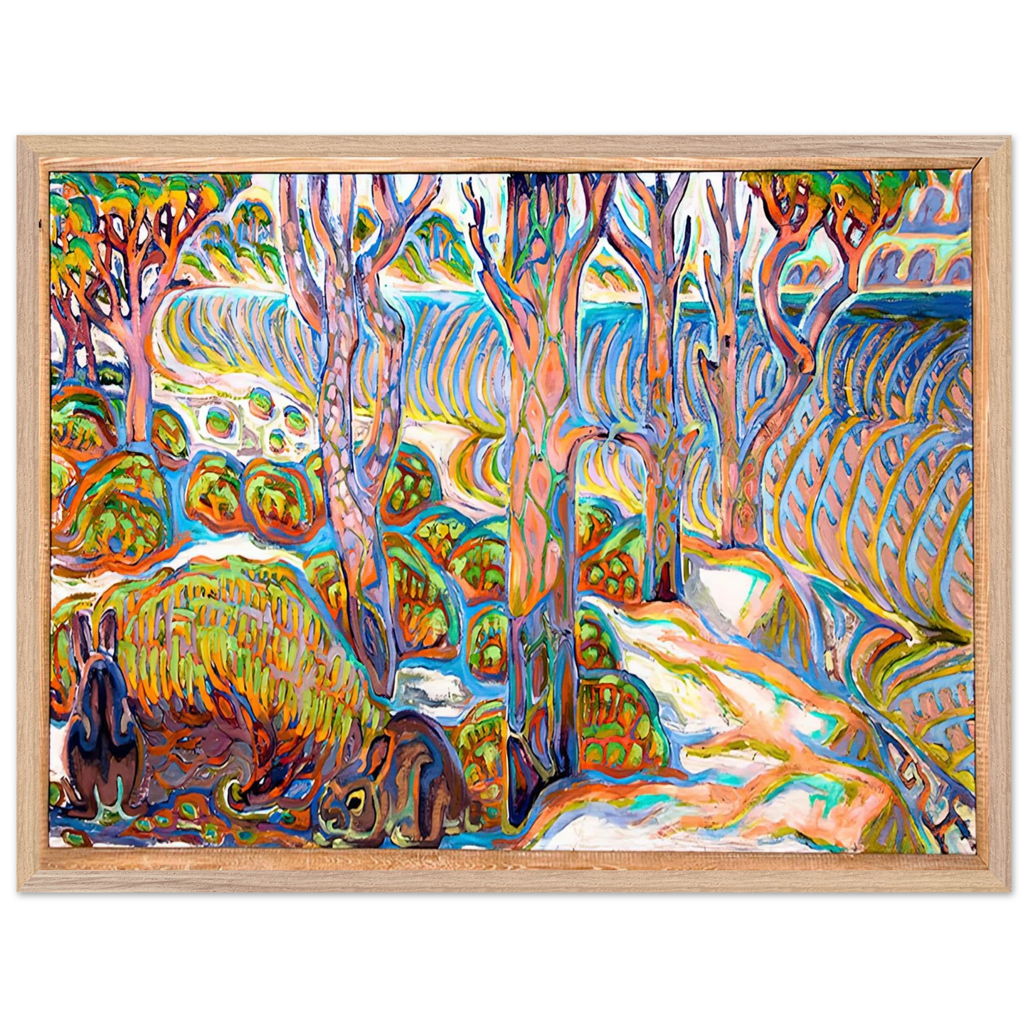 Walter Inglis Anderson - Walter Anderson Wall art - 50x70 cm / 20x28 inches - Premium Wooden Framed Poster With Fine Art Paper-canvas - Wood frame