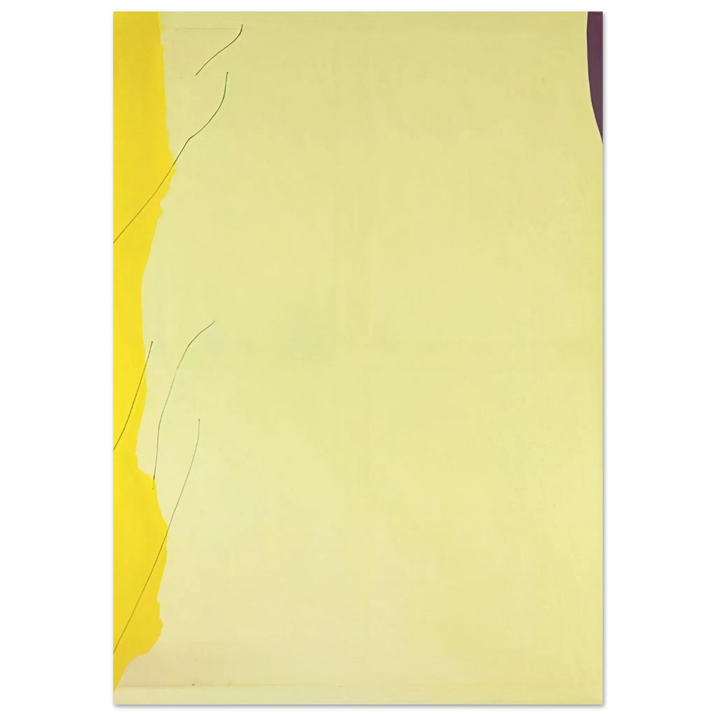 Helen Frankenthaler - Distillation - 1973 Wall art - 60x80 cm / 24x32 Inches - Premium Wooden Framed Poster With Fine Art Paper - Wood frame