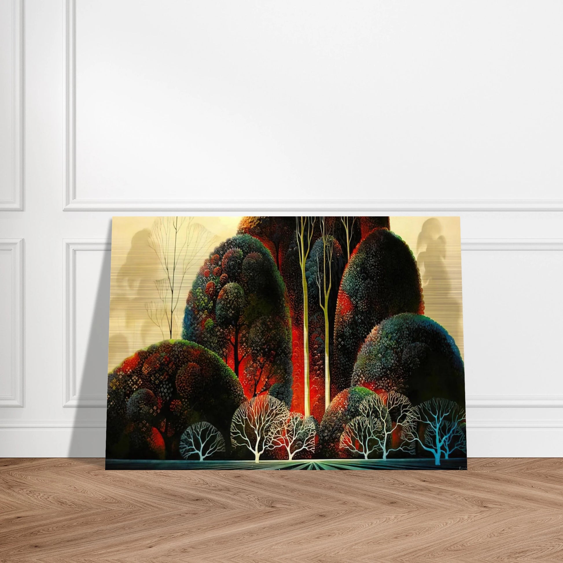 California Orchid - Eyvind Earle Brushed Aluminum Print - 70x100 cm / 28x40 inches | Eyvind Earle Aluminum Print | Eyvind Earle Prints