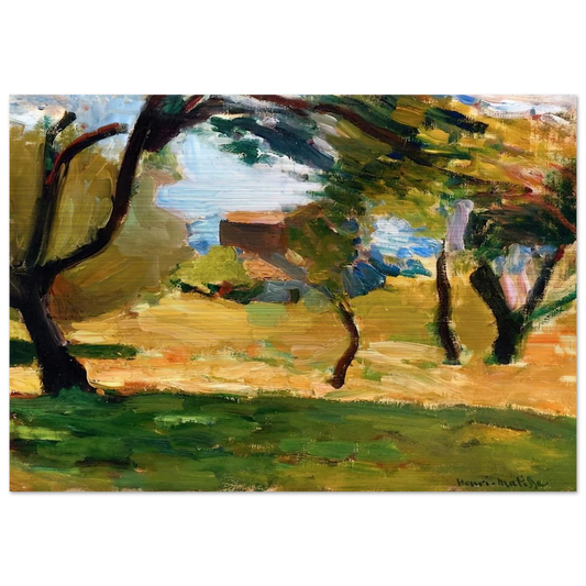 CORSICAN LANDSCAPE 1898 1 - Henri Matisse Brushed Aluminum Print - 70x100 cm / 28x40 inches | Henri Matisse Aluminum Print | Henri Matisse Prints