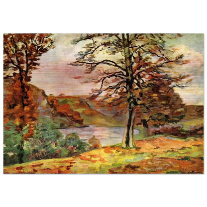 Landscape - 1870 - Armand Guillaumin Brushed Aluminum Print - 70x100 cm / 28x40 inches | Armand Guillaumin Aluminum Print | Armand Guillaumin Prints