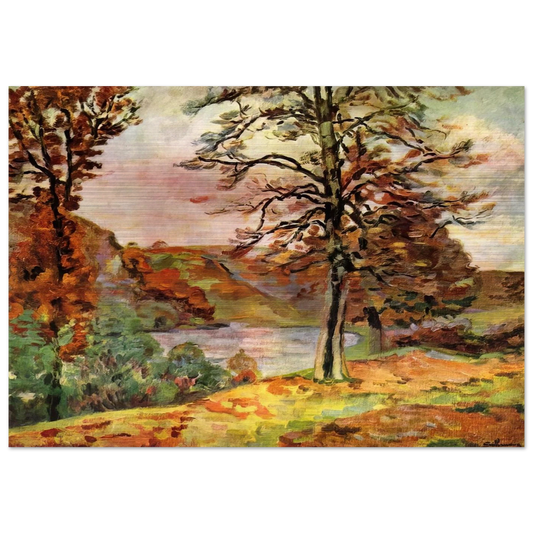 Landscape - 1870 - Armand Guillaumin Brushed Aluminum Print - 70x100 cm / 28x40 inches | Armand Guillaumin Aluminum Print | Armand Guillaumin Prints