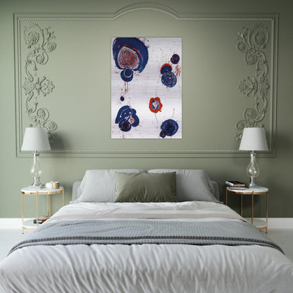 Chinese Planet - Sam Francis Brushed Aluminum Print - 70x100 cm / 28x40 inches | Sam Francis Aluminum Print | Sam Francis Prints