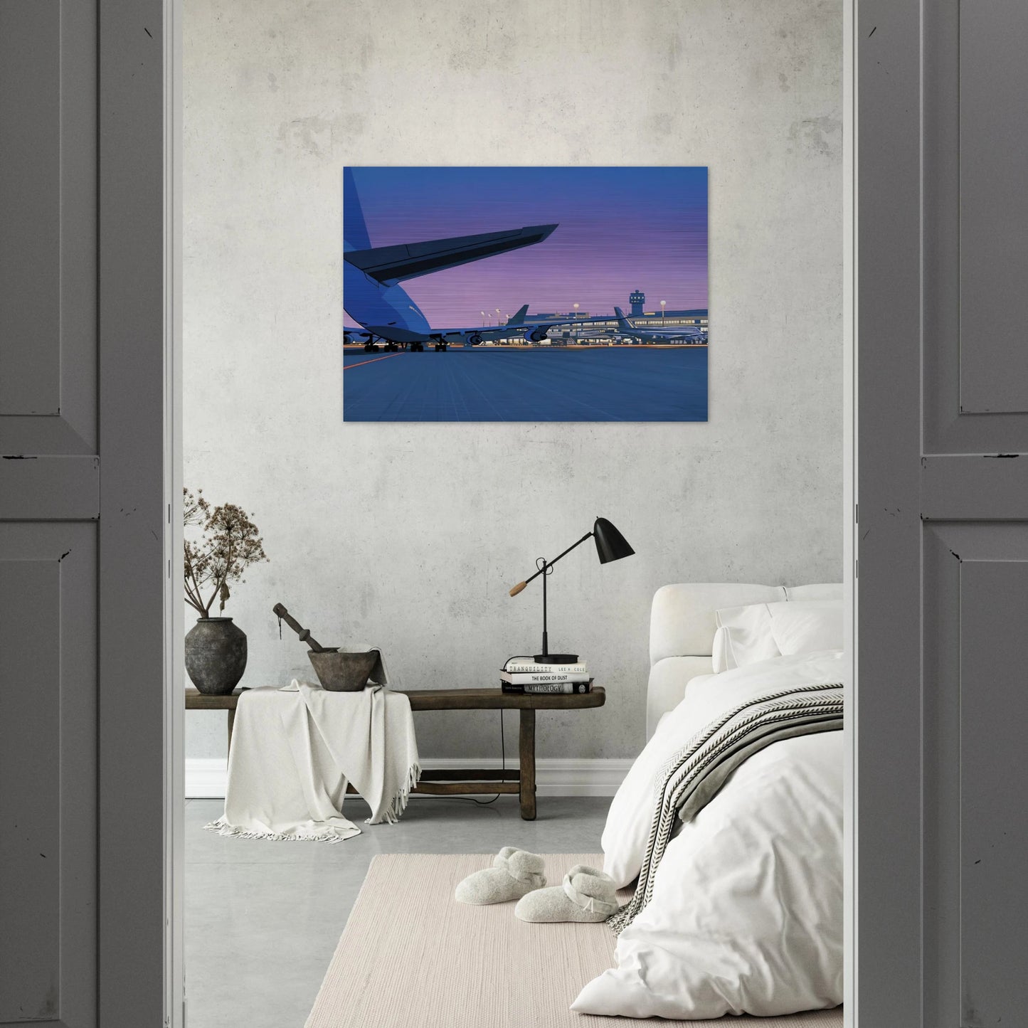 Taxiway - Hiroshi Nagai Brushed Aluminum Print - 70x100 cm / 28x40 inches | Hiroshi Nagai Aluminum Print | Hiroshi Nagai Prints