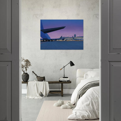 Taxiway - Hiroshi Nagai Brushed Aluminum Print - 70x100 cm / 28x40 inches | Hiroshi Nagai Aluminum Print | Hiroshi Nagai Prints