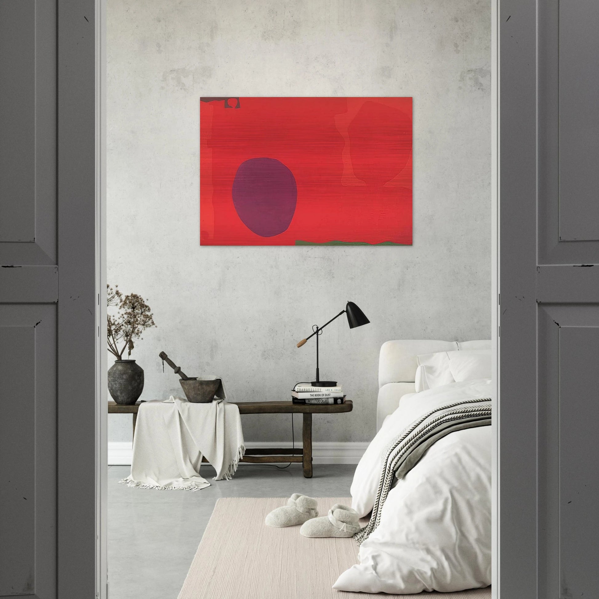 Cadmium with Violet, Scarlet, Emerald, Lemon and Venetian - 1969 - Patrick Heron Brushed Aluminum Print - 70x100 cm / 28x40 inches | Patrick Heron Aluminum Print | Patrick Heron Prints
