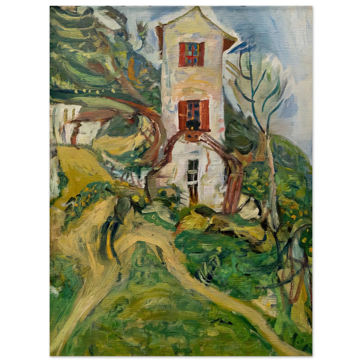 Chaim Soutine - WHITE HOUSE 1918  75x100 cm / 30x40inches Fine Art Poster