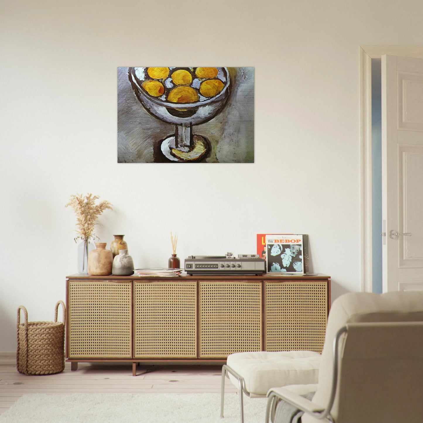A VASE WITH ORANGES - Henri Matisse Brushed Aluminum Print - 70x100 cm / 28x40 inches | Henri Matisse Aluminum Print | Henri Matisse Prints