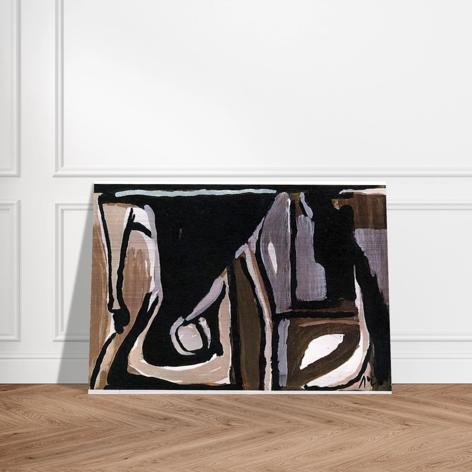 Nocturne - 1981 - Bram van Velde Brushed Aluminum Print - 70x100 cm / 28x40 inches | Bram van Velde Aluminum Print | Bram van Velde Prints