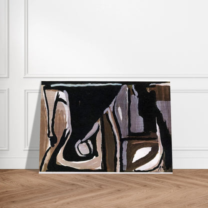 Nocturne - 1981 - Bram van Velde Brushed Aluminum Print - 70x100 cm / 28x40 inches | Bram van Velde Aluminum Print | Bram van Velde Prints