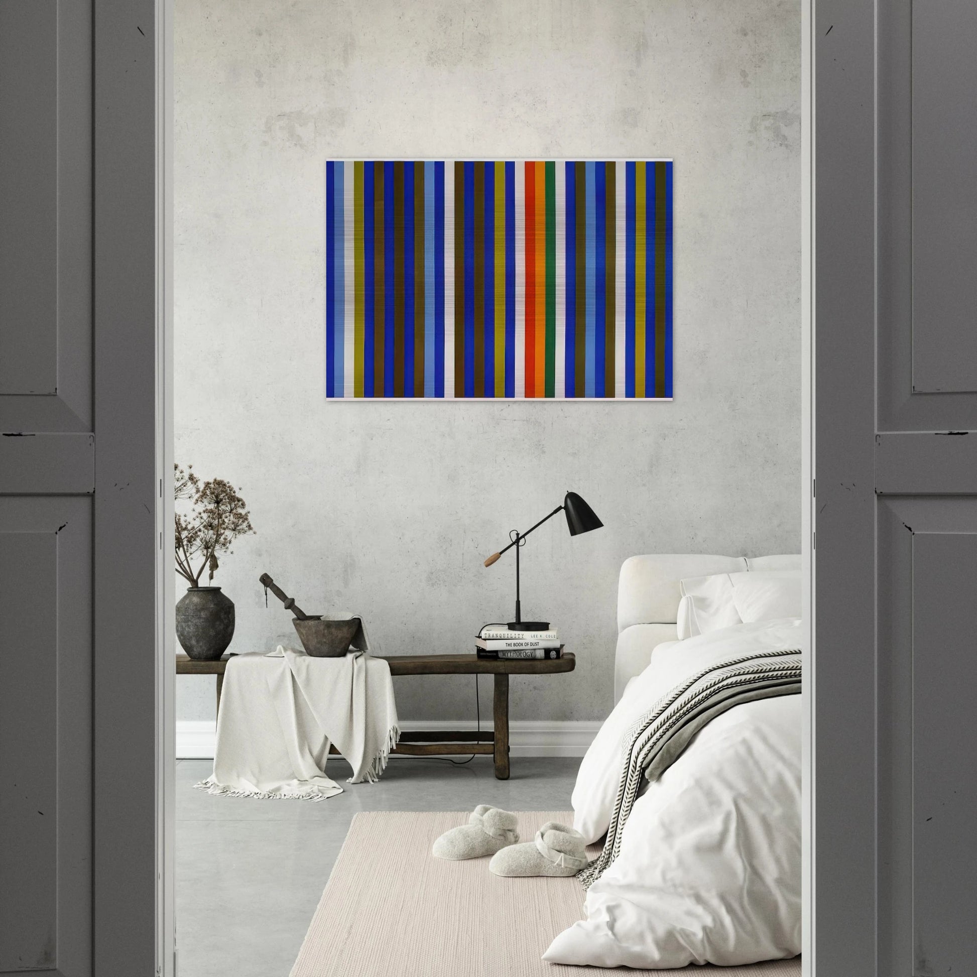 Citadel - 1962 - Gene Davis Brushed Aluminum Print - 70x100 cm / 28x40 inches | Gene Davis Aluminum Print | Gene Davis Prints