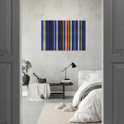 Citadel - 1962 - Gene Davis Brushed Aluminum Print - 70x100 cm / 28x40 inches | Gene Davis Aluminum Print | Gene Davis Prints