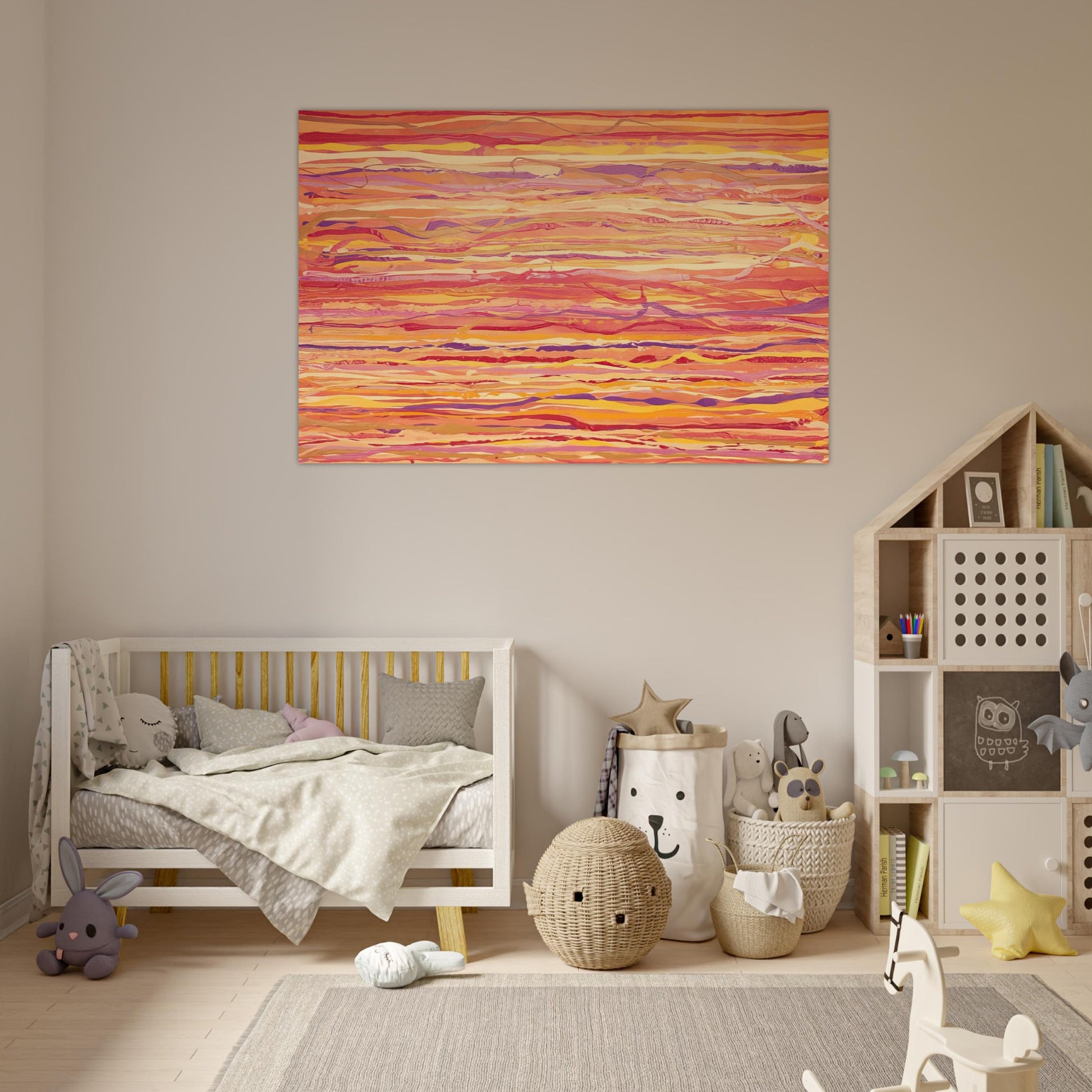 All Over Pour Painting - 1969 - Ronnie Landfield Art Prints - 100x150 cm / 40x60″ inches | Ronnie Landfield Poster | Ronnie Landfield Prints