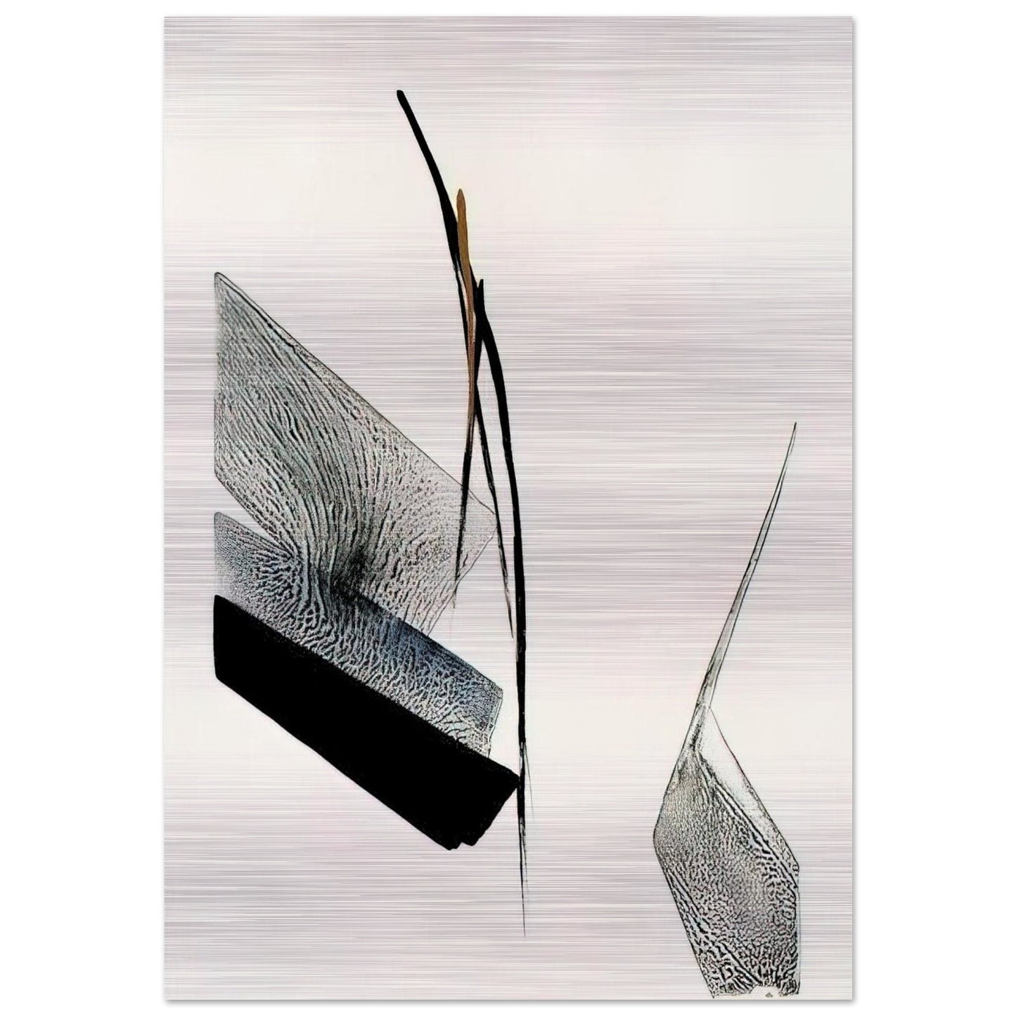 Rivage - Abstract Expressionism - Toko Shinoda Brushed Aluminum Print - 70x100 cm / 28x40 inches | Toko Shinoda Aluminum Print | Toko Shinoda Prints
