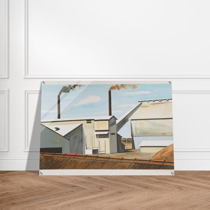 Factory - 1980 - Clarence Holbrook Carter Acrylic Print - 70x100 cm / 28x40″ inches