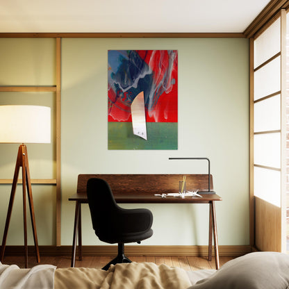 Plow - Sam Gilliam Brushed Aluminum Print - 70x100 cm / 28x40 inches | Sam Gilliam Aluminum Print | Sam Gilliam Prints
